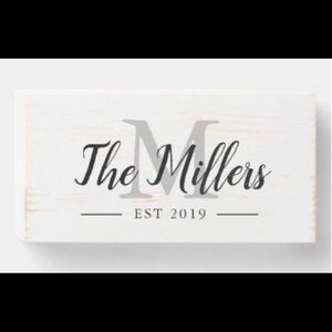Custom Family Wooden Sign